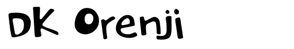 DK Orenji font preview